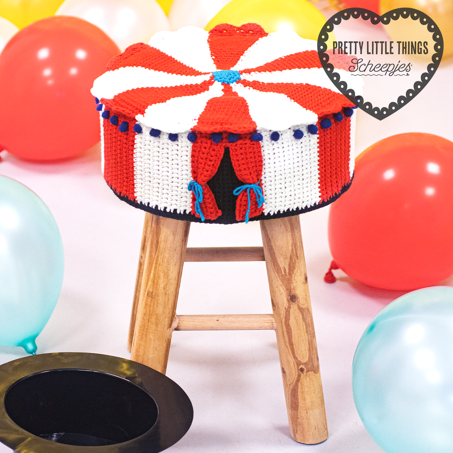 Pretty Little Things 40 - Crocheted Big Top Stool Cover