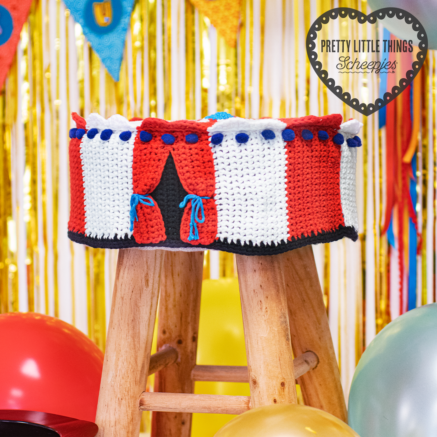 Pretty Little Things 40 - Crocheted Big Top Stool Cover