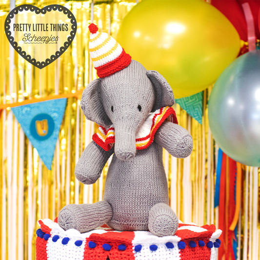 Gebreide circusolifant