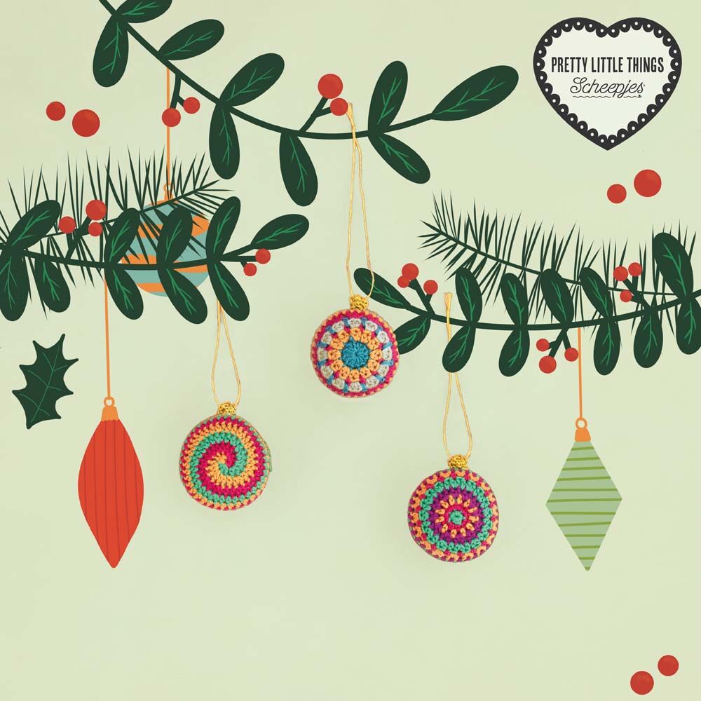 Pretty Little Things 33 - Stripy Crochet Baubles