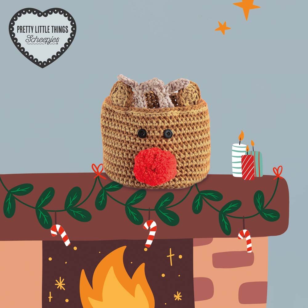 Pretty Little Things 33 - Crochet Reindeer Tub