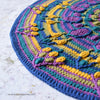 Kussen met pauwenstaartmandala