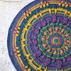 Kussen met pauwenstaartmandala