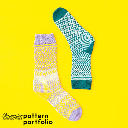 Lavender Zigzag socks