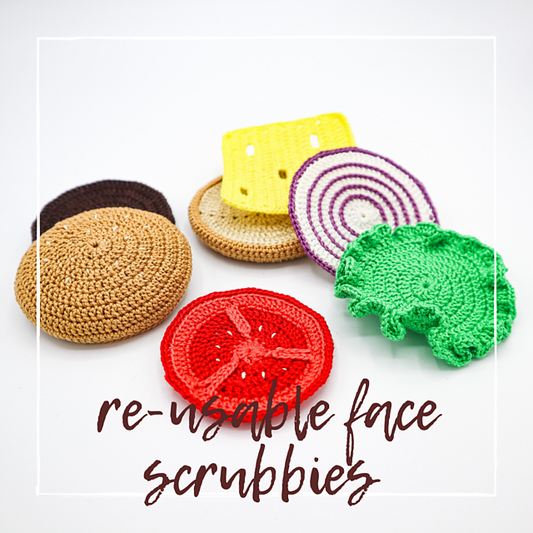 Hamburger Face Scrubbies
