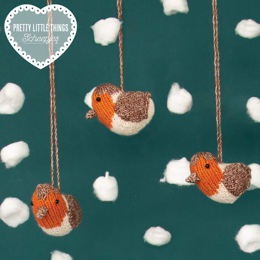 Pretty Little Things 21 - Red Robin intarsia decoration