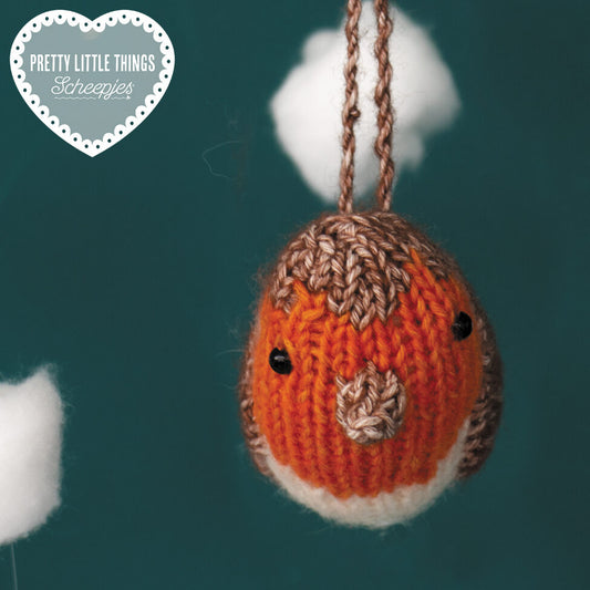 Pretty Little Things 21 - Red Robin intarsia decoration