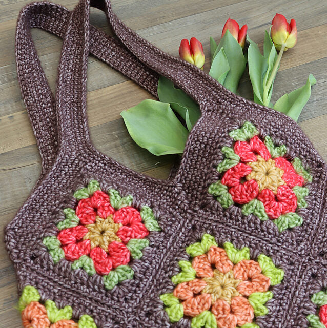 Sundrop Flower Granny Square Bag