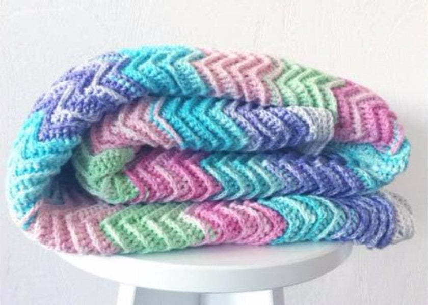 Textured Chevron Blanket