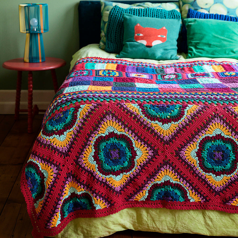 Garen 6 - Happy Folk deken