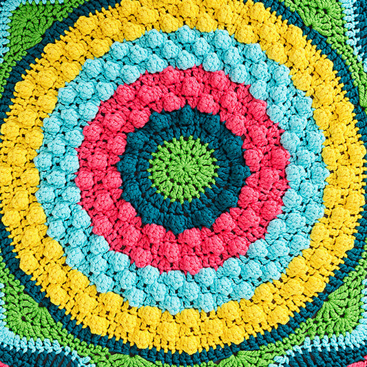 Garen 3 - Tropische bloemenpoef