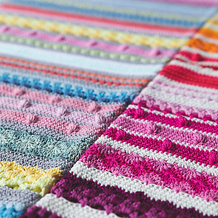 Baby regenboog sampler deken