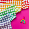 Regenboog Catherine Wheel-deken