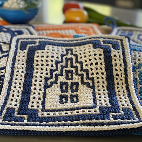 Astrid's Dutch Tiles Potholders
