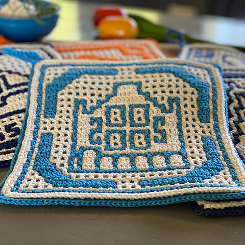 Astrid's Dutch Tiles Potholders