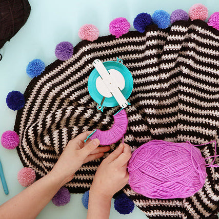 YARN 7 - Pompom Ripple Wrap