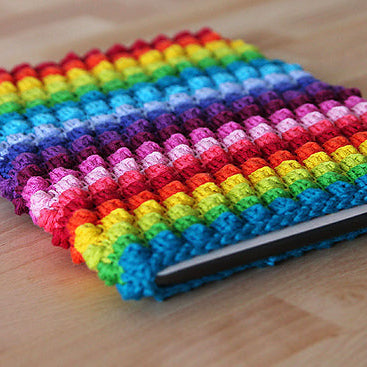 Rainbow Bobble Tablet Sleeve