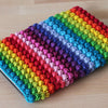 Rainbow Bobble Tablet Sleeve