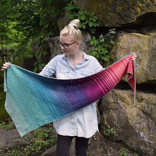 Sea of Flames Shawl