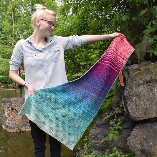 Sea of Flames Shawl